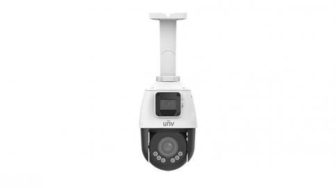 IP კამერა - 2*2მპ, Dome, PTZ, 4x, SD, ANR, IR50, Mic, LightHunter, Uniview