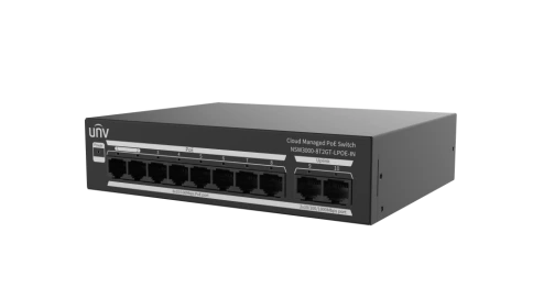 მართვადი PoE სვიჩი - 8 x 10/100Mbps POE port (RJ45) ,2 x GP(RJ45), Uniview