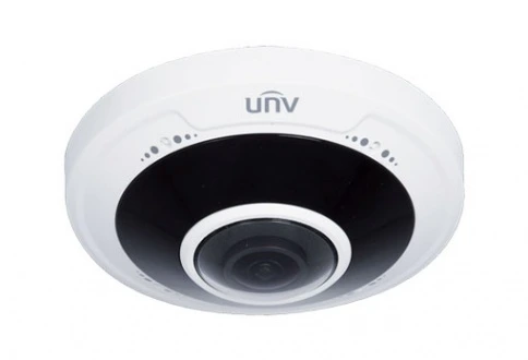 IP კამერა - 5მპ, 1.4მმ, Fisheye, IK10, 360°, Mic, SD, ANR, Uniview